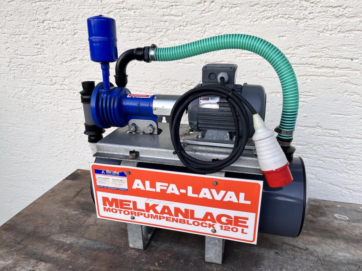 Alfa Laval Agri Vakuumpumpe VP 9S - Melkanlagen-Motorpumpenblock 1
