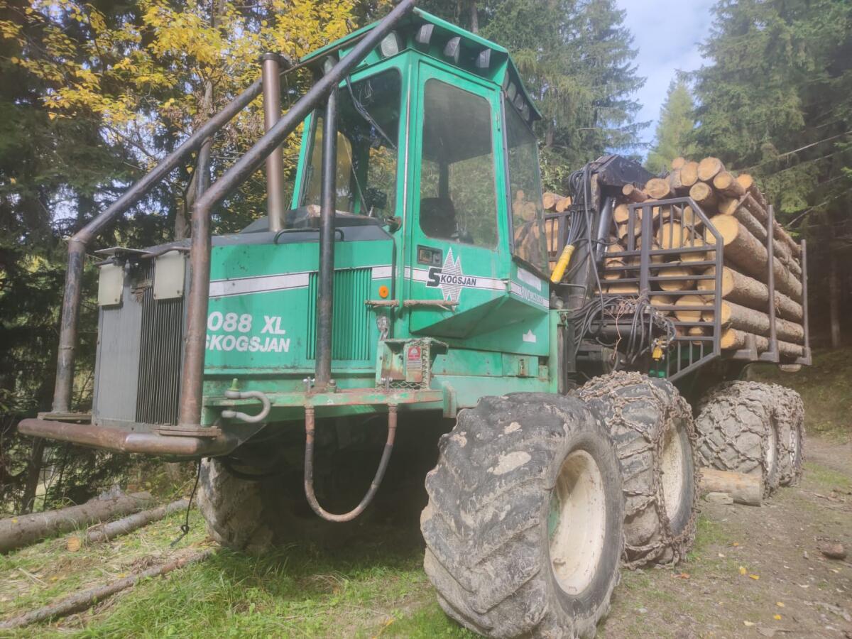 Skogsjan 1088XL Forwarder Rückezug Schlachtfest Kipper Anhän 2