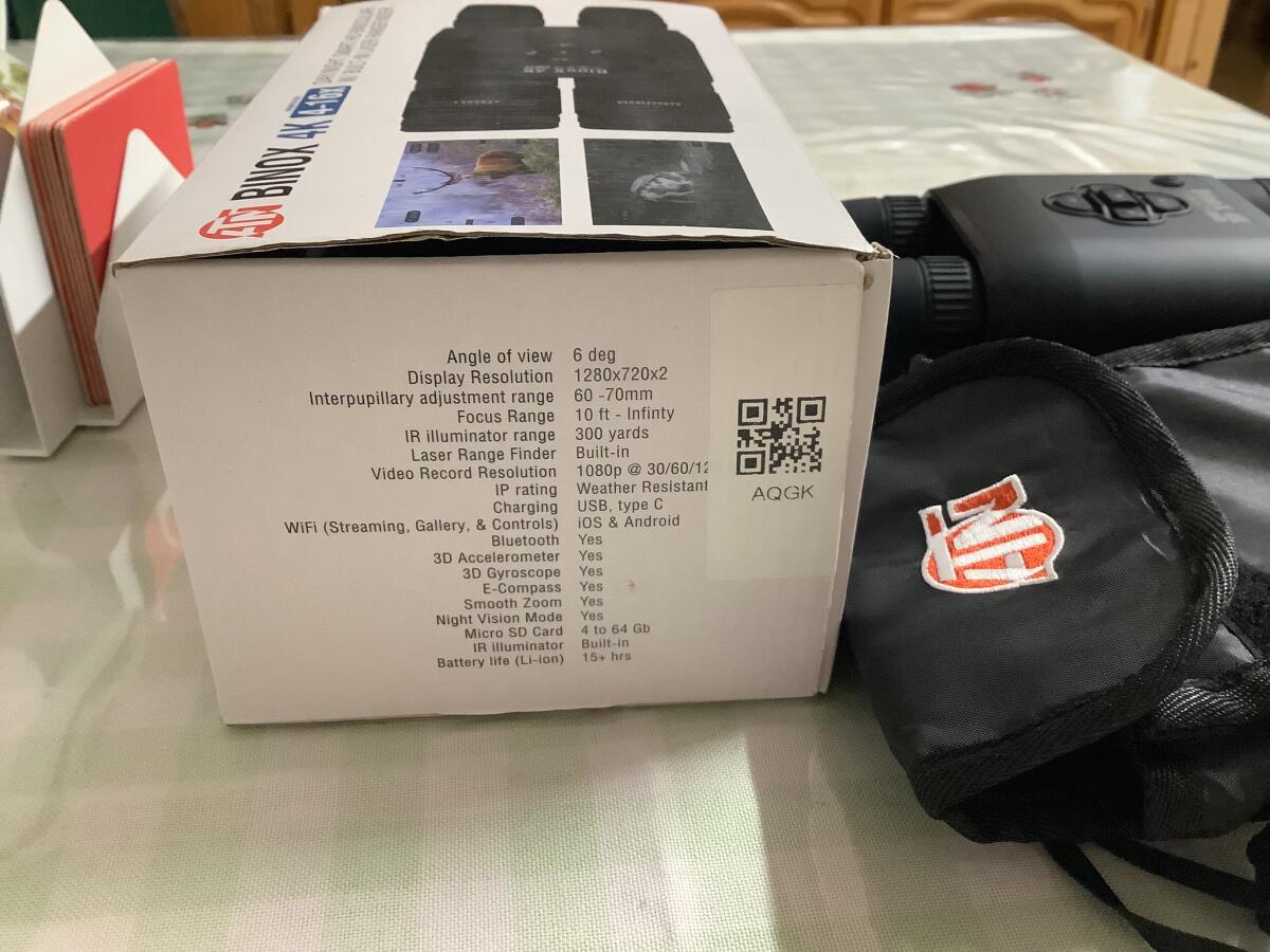 ATN Tag- und Nachtfernglas BINOX 4K 3