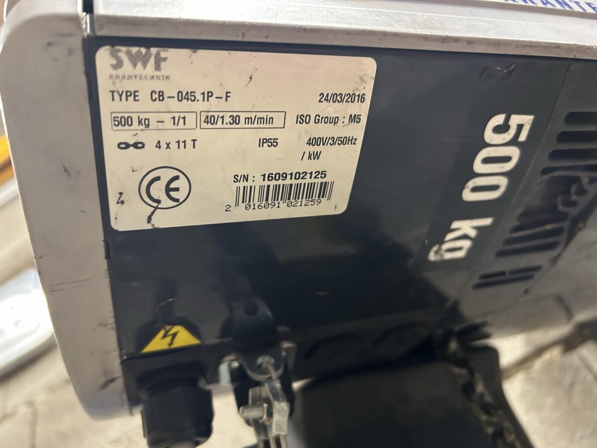 SWF Kettenzug 500 kg Werkstattkran Demag Konecranes Abus 2