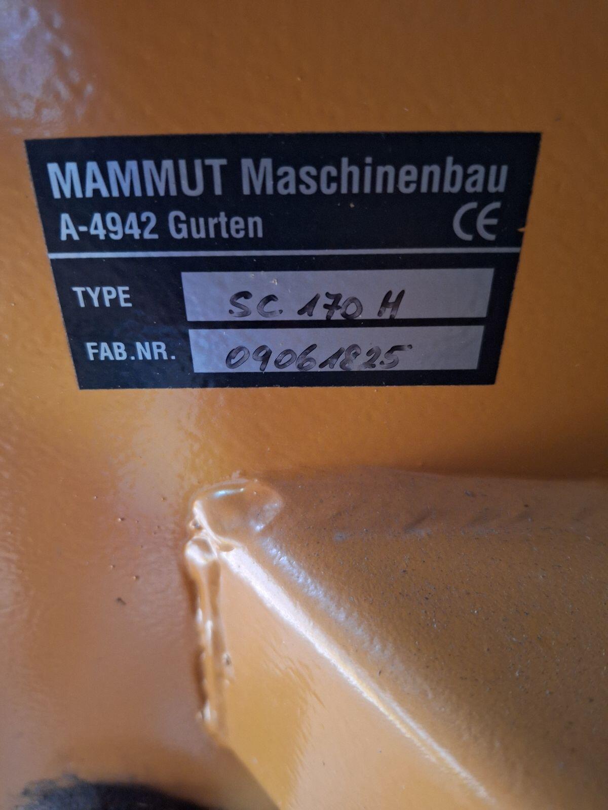 Mammut Silozange abzugeben SC 170 H 2