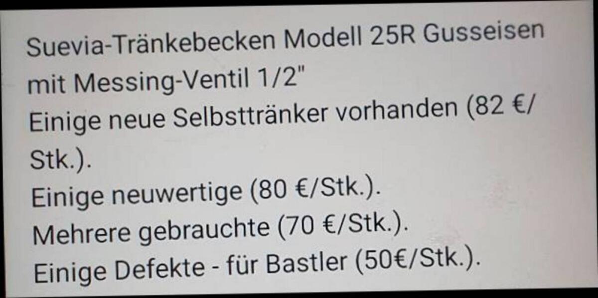 Selbsttränker Modell 25R 3