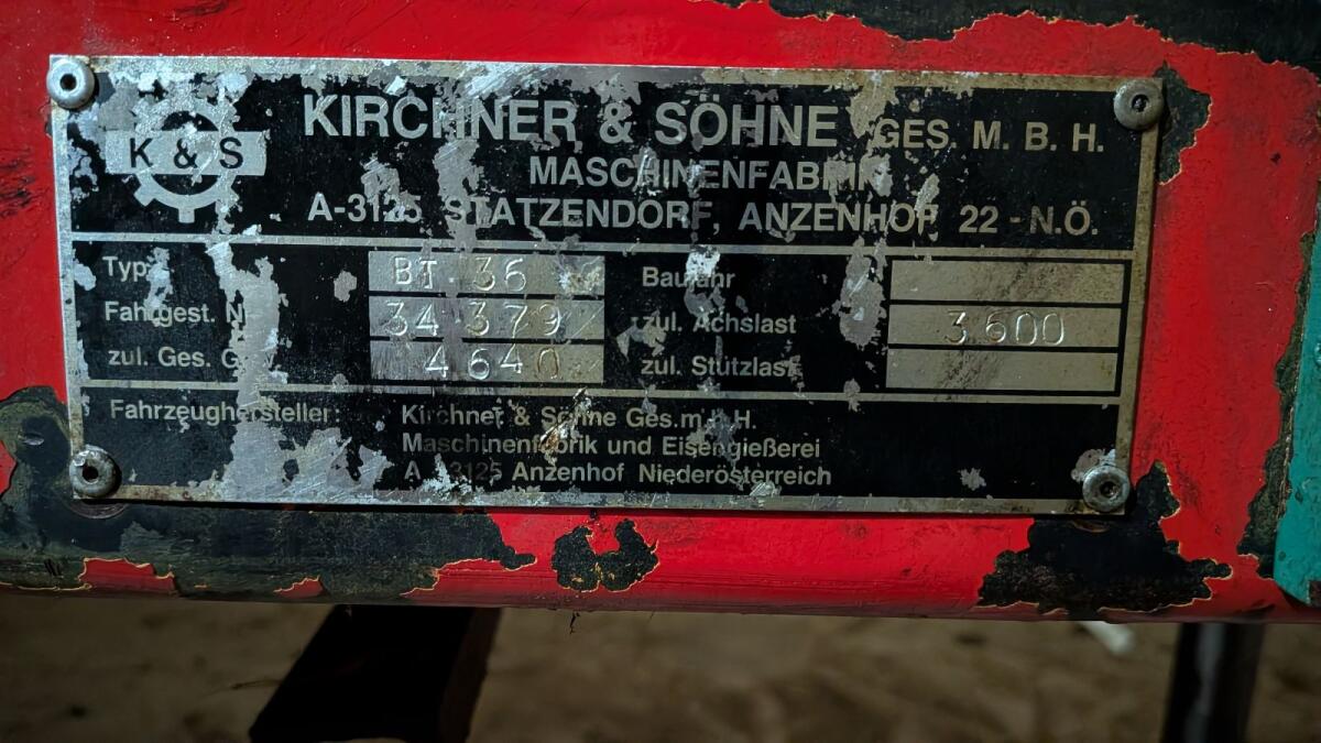 Kirchner Triumph BT 36 Miststreuer 2