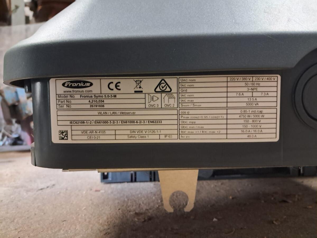 Wechselrichter Fronius Symo 1