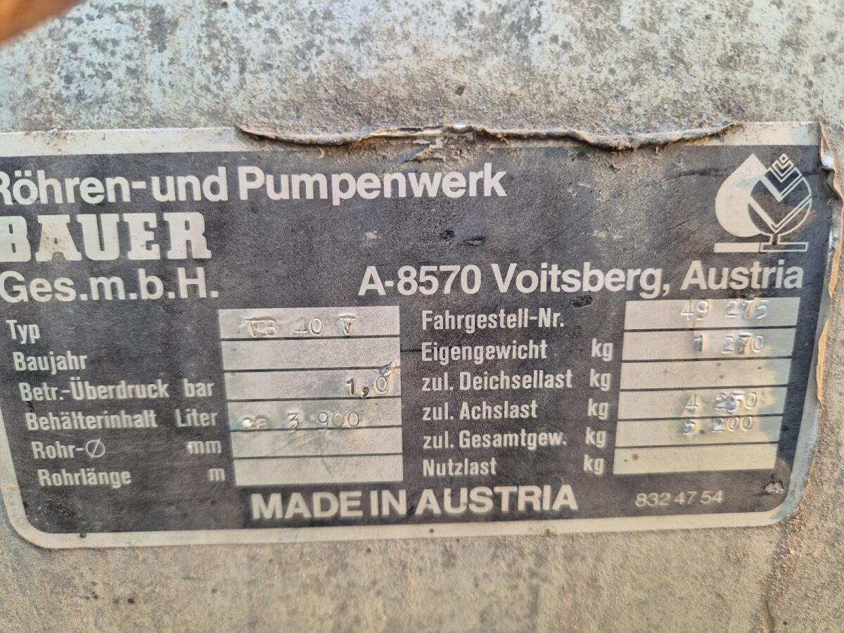 Bauer Güllefass 4.000 l 3