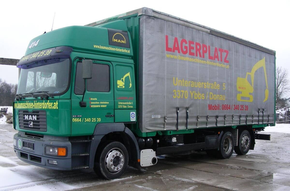 LKW MAN 23.414 F 2000 Jumbo Aufbau 2