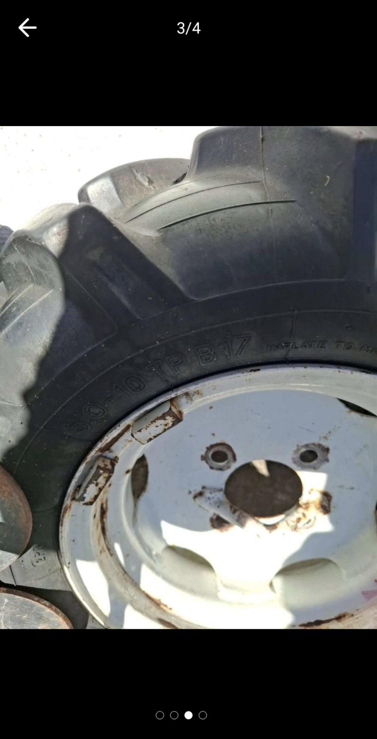 Motormäher Reifen passende Gitterräder + Spurverbreiterung 3