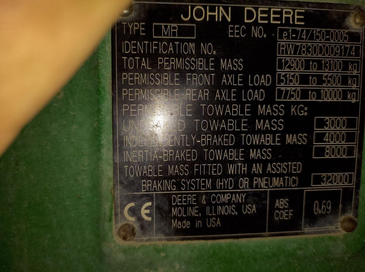John Deere 7830 stufenlos 3