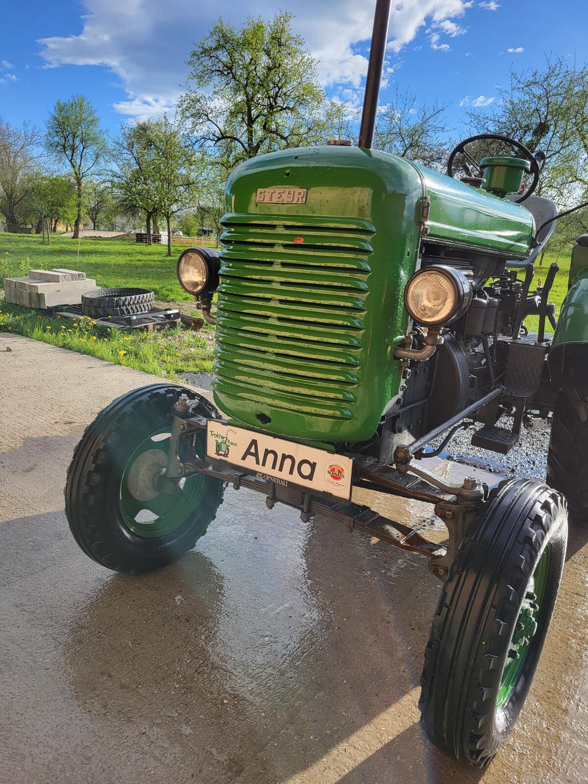 Steyr 180a + Anhänger für Personentransport, Druckluftanlage 3