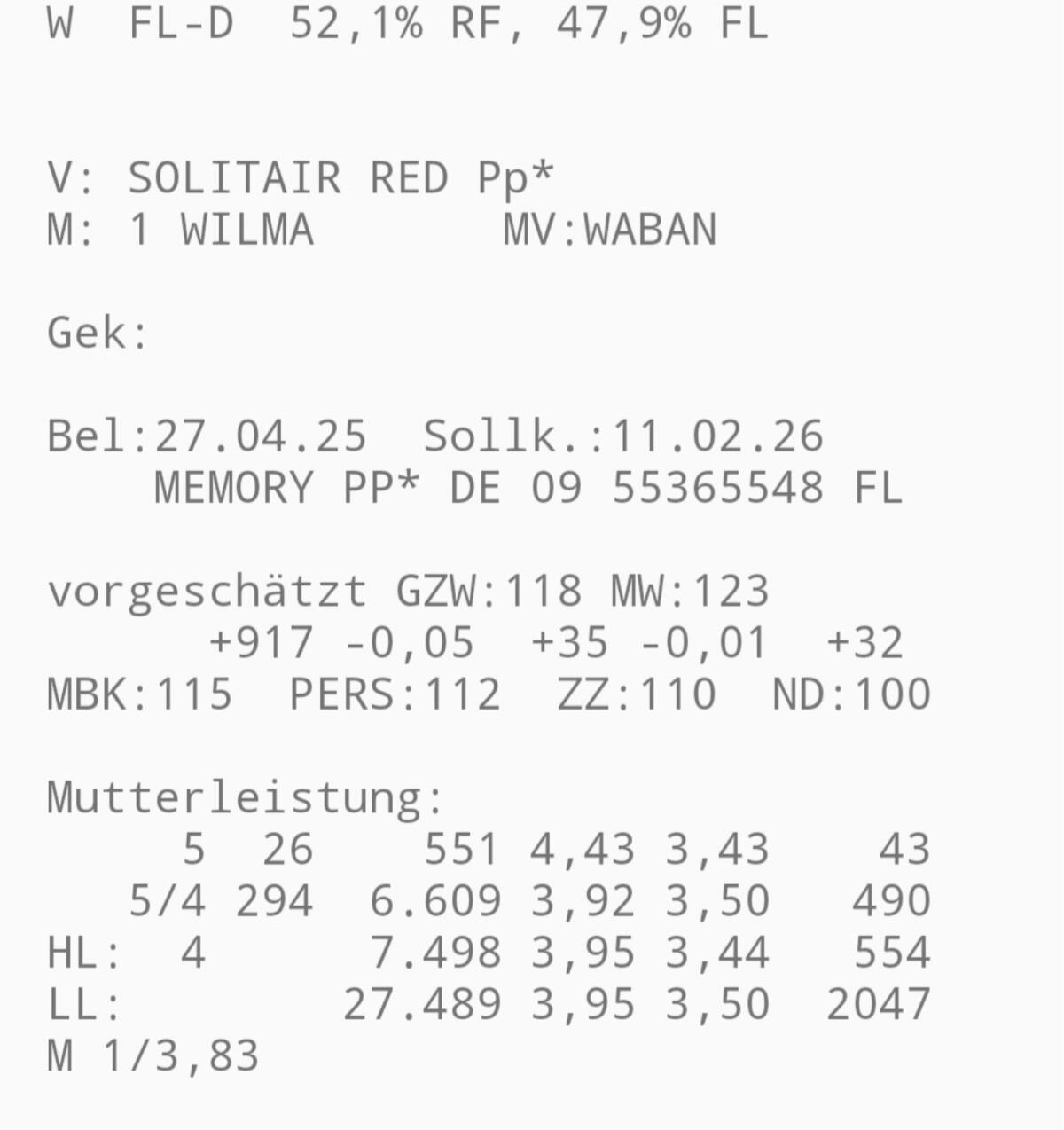 Verkaufen trächtige Bio FLxRF Kalbin 2