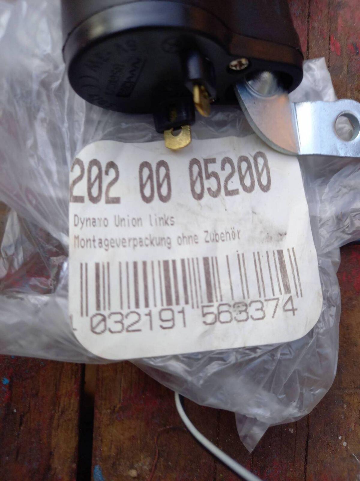 Dynamo links und Halogen Lampe Fahrrad 2