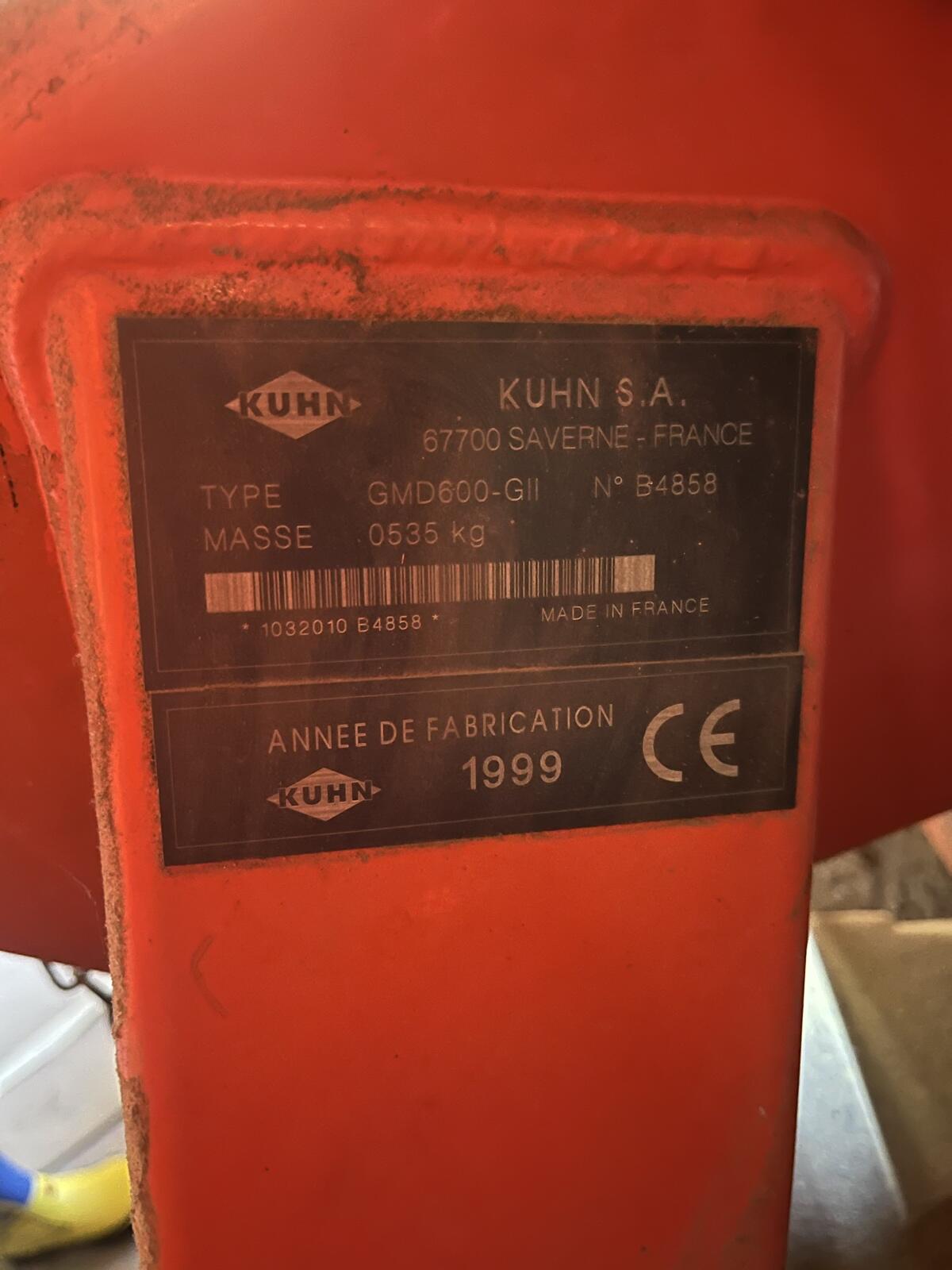 Scheibenmähwerk Kuhn GMD 600 1