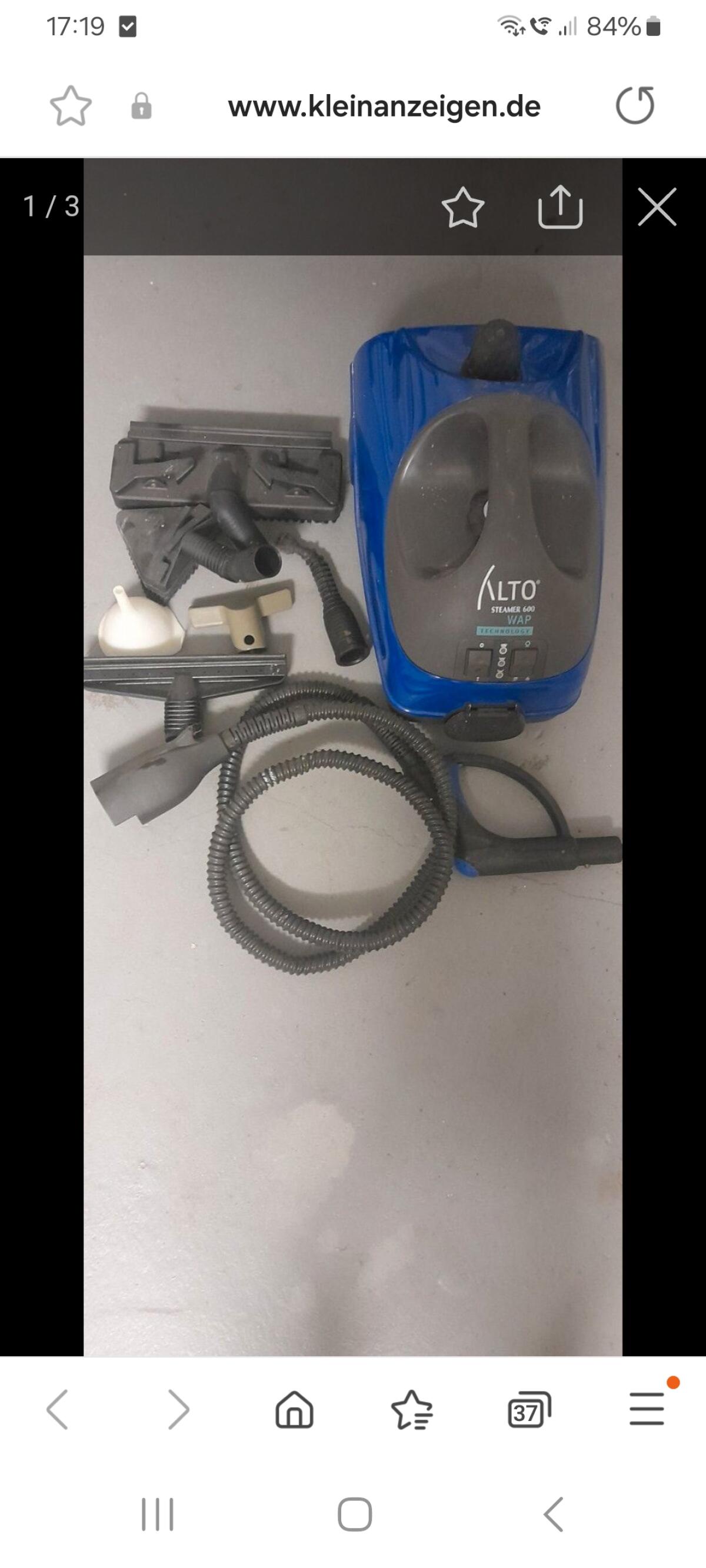 Dampfreiniger Alto Steamer 600 2