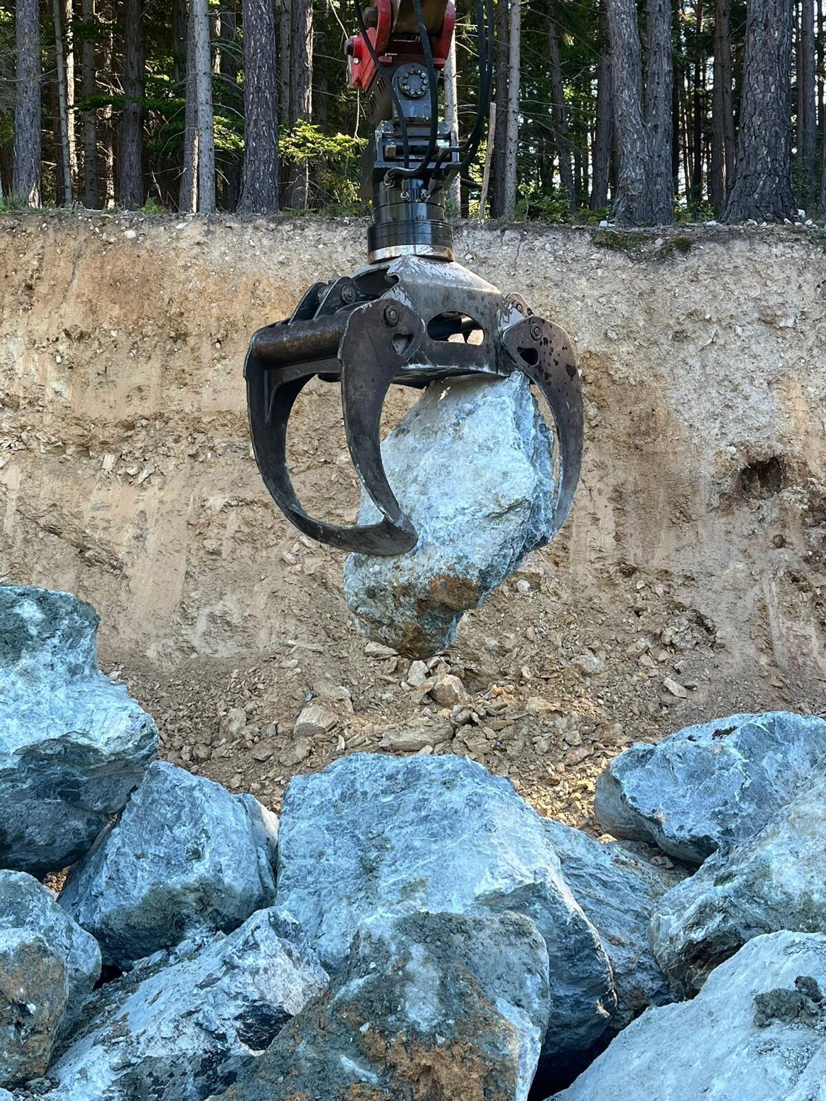 Holzzange mit Festanbaurotator 2