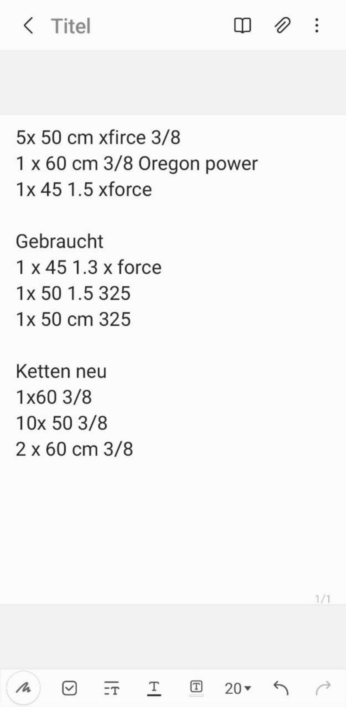 Husqvarna Schwerter und Ketten 2
