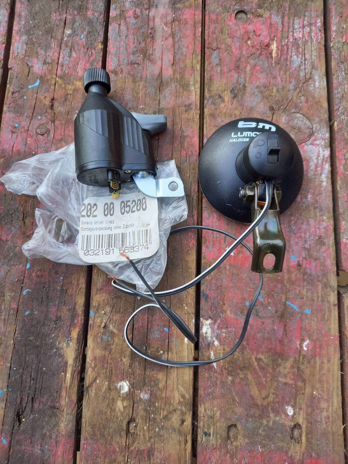 Dynamo links und Halogen Lampe Fahrrad 1