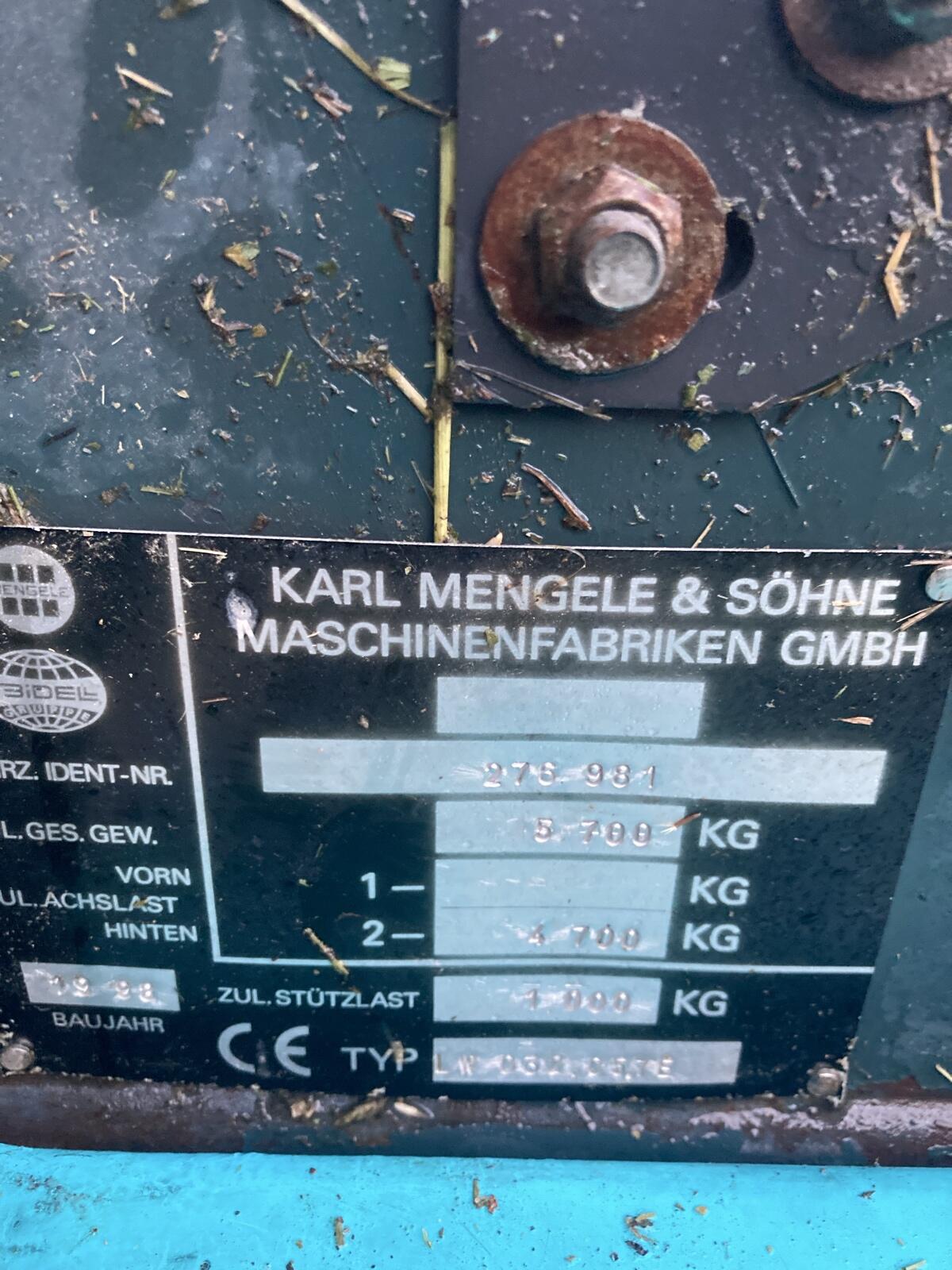 Ladewagen Mengele 325 3