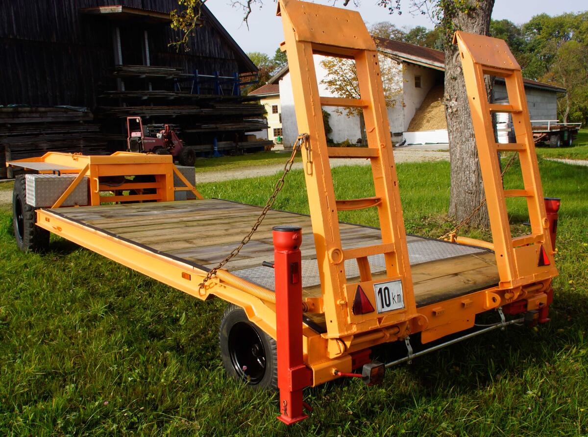 Goldhofer Tieflader für Baggertransport 3