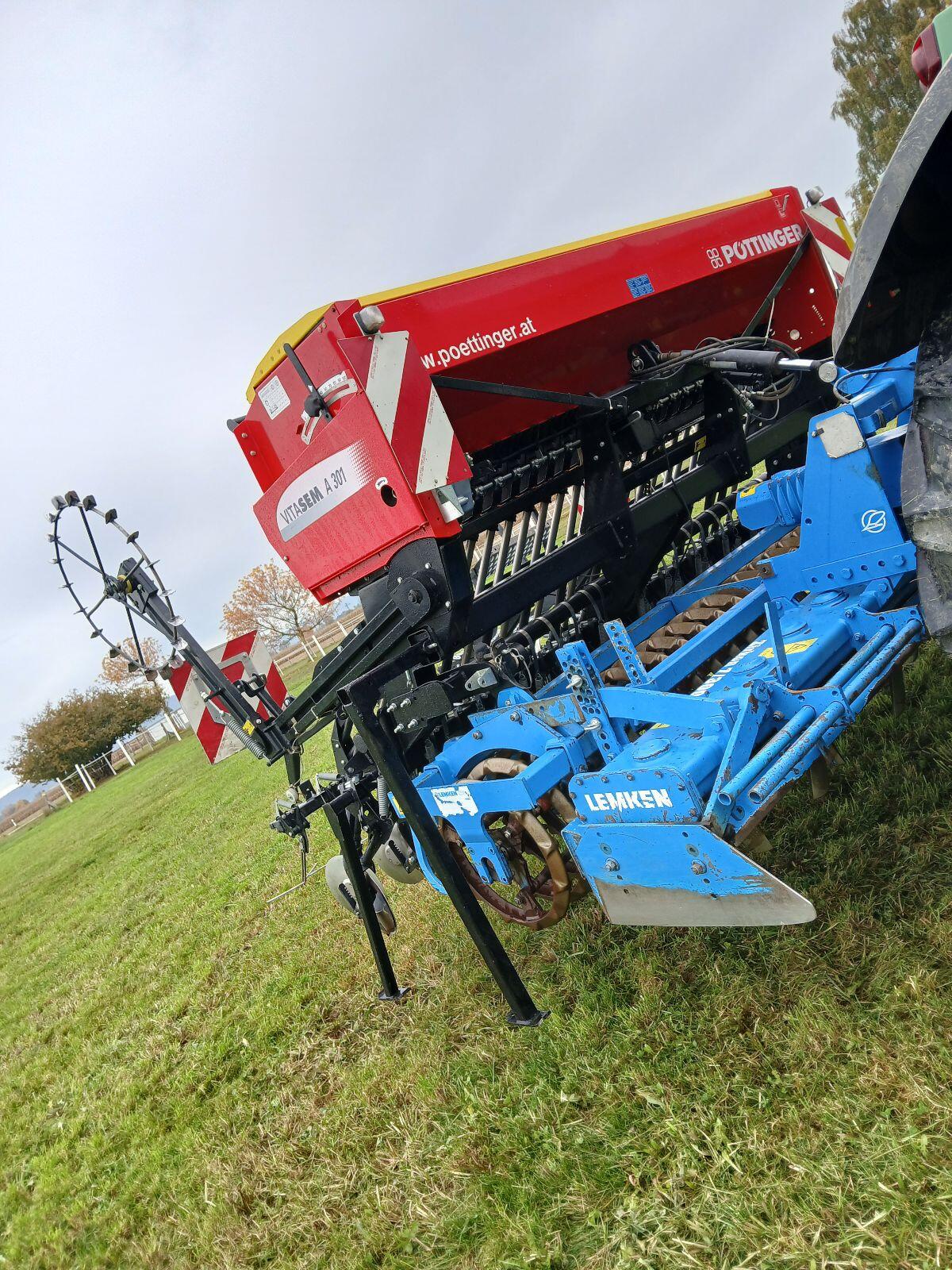 Drillmaschinenkombination Sämaschine Pöttinger Vitasem A 301 Lemken Zirkon 7/3000 3