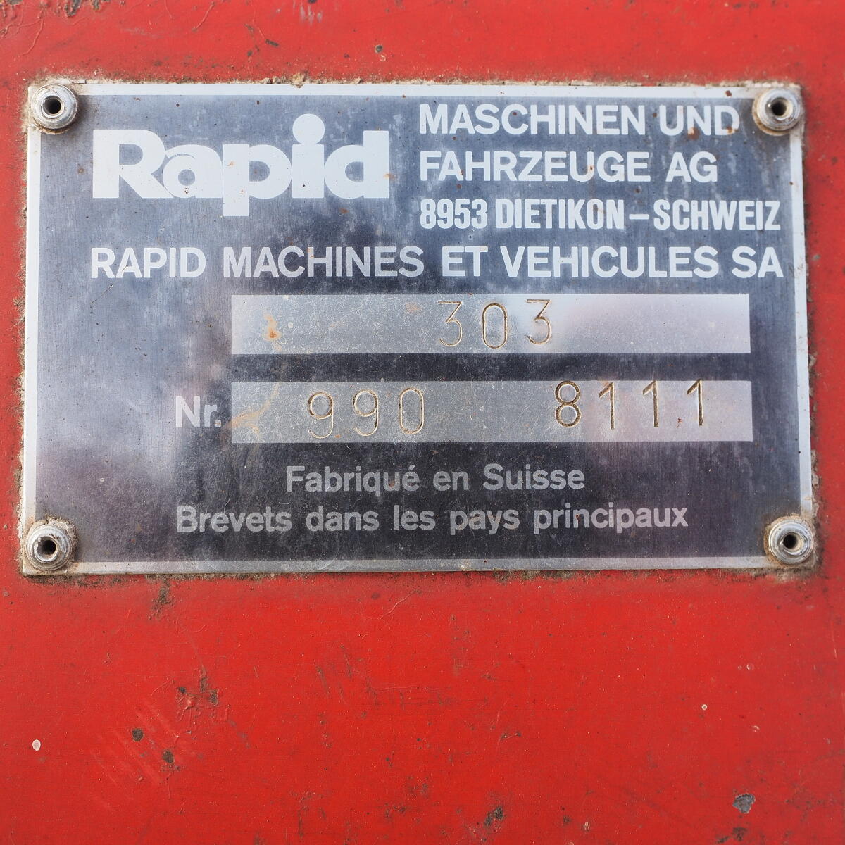Rapid 303 Motormäher, Balkenmäher, Laubsauger, Kehrmaschine 2