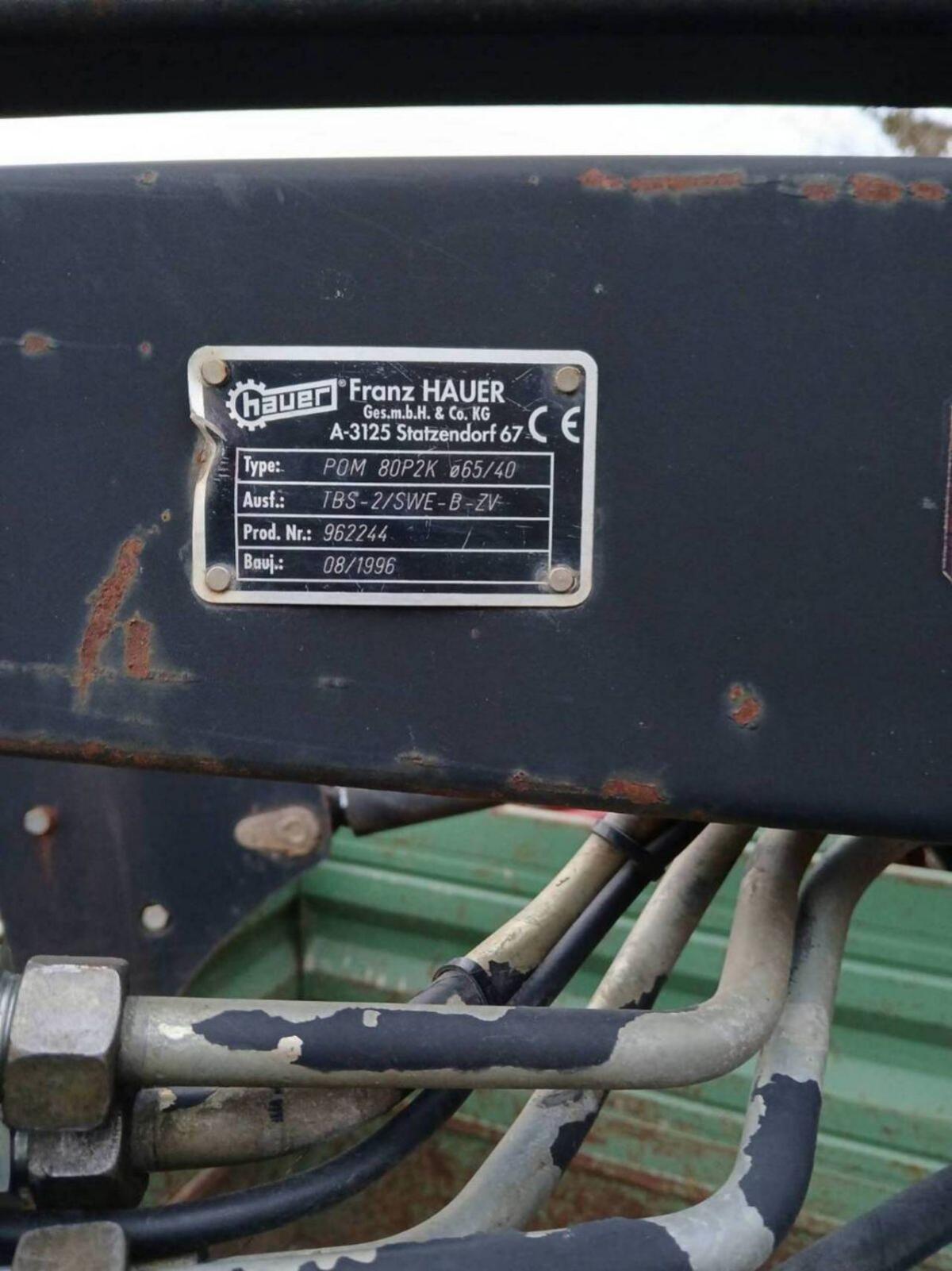 Hauer POM 80P2K Lader 3