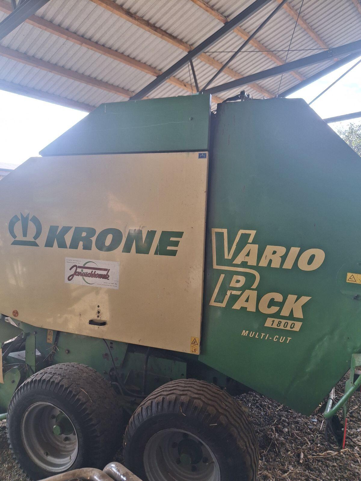 Krone Rundballenpresse Variopack 1800 1