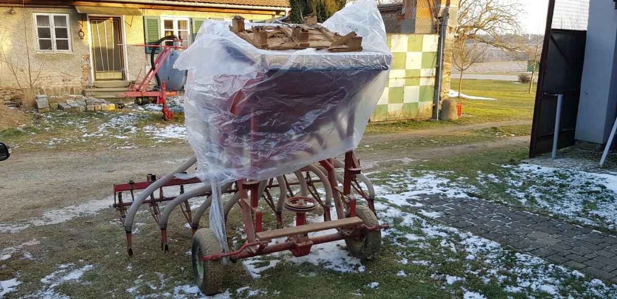 Knoblauch Bohnen Käferbohnen Sämaschine 2