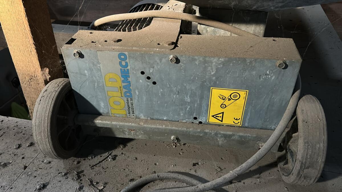 Getreiderohrschnecke mit Ein- und Auslauf 6 Meter und Motor 1