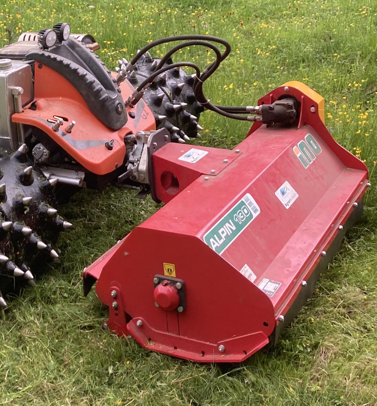 Ino Mulcher Alpin 130 zu Ibex Motormäher 1