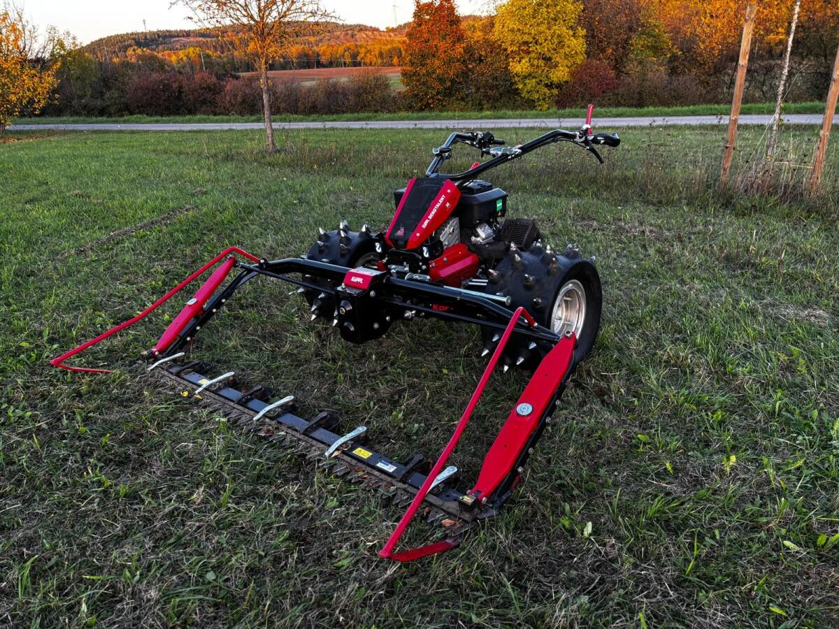 Köppl Motormäher BT18 mit Doppelmessermähwerk und Mulcher 1