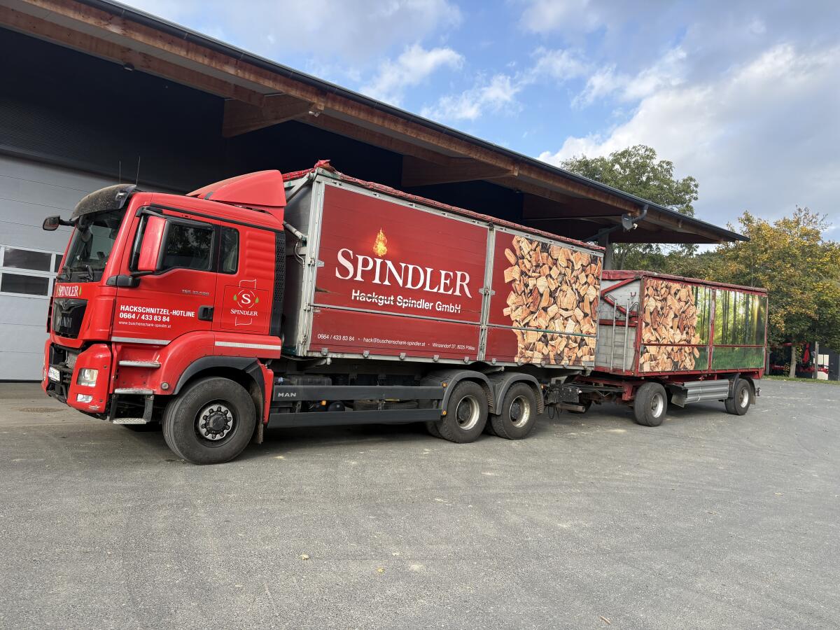 MAN Hackgutkipper Hängerzug 2