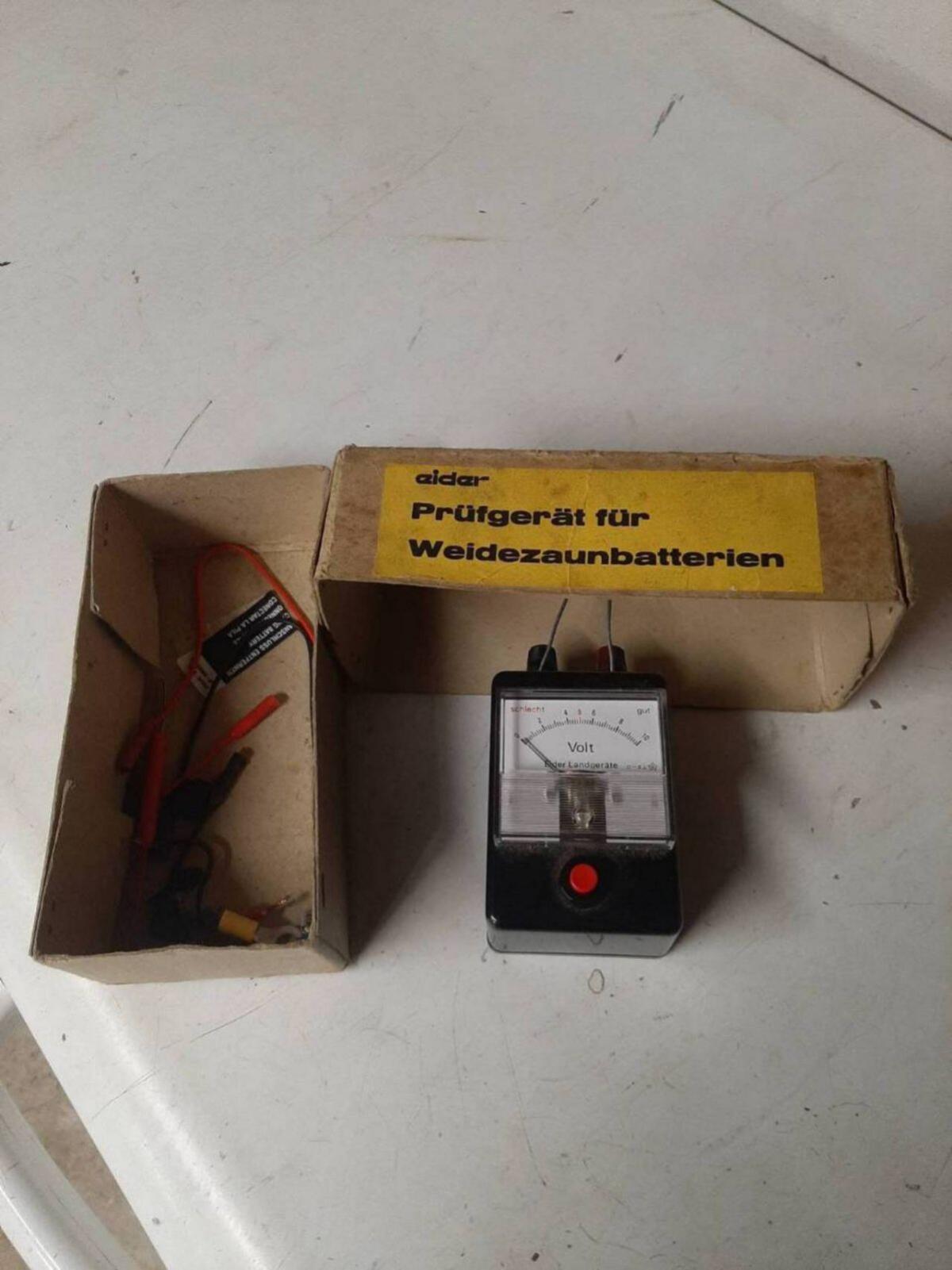 Weidezaun-Batterieprüfgerät 9 V Tester 1
