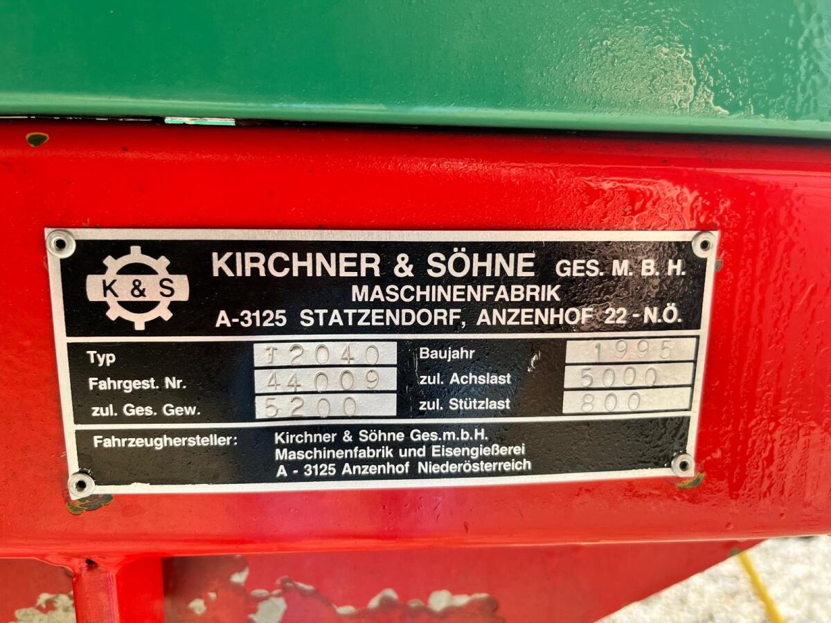 Gepflegter Kirchner Miststreuer 2