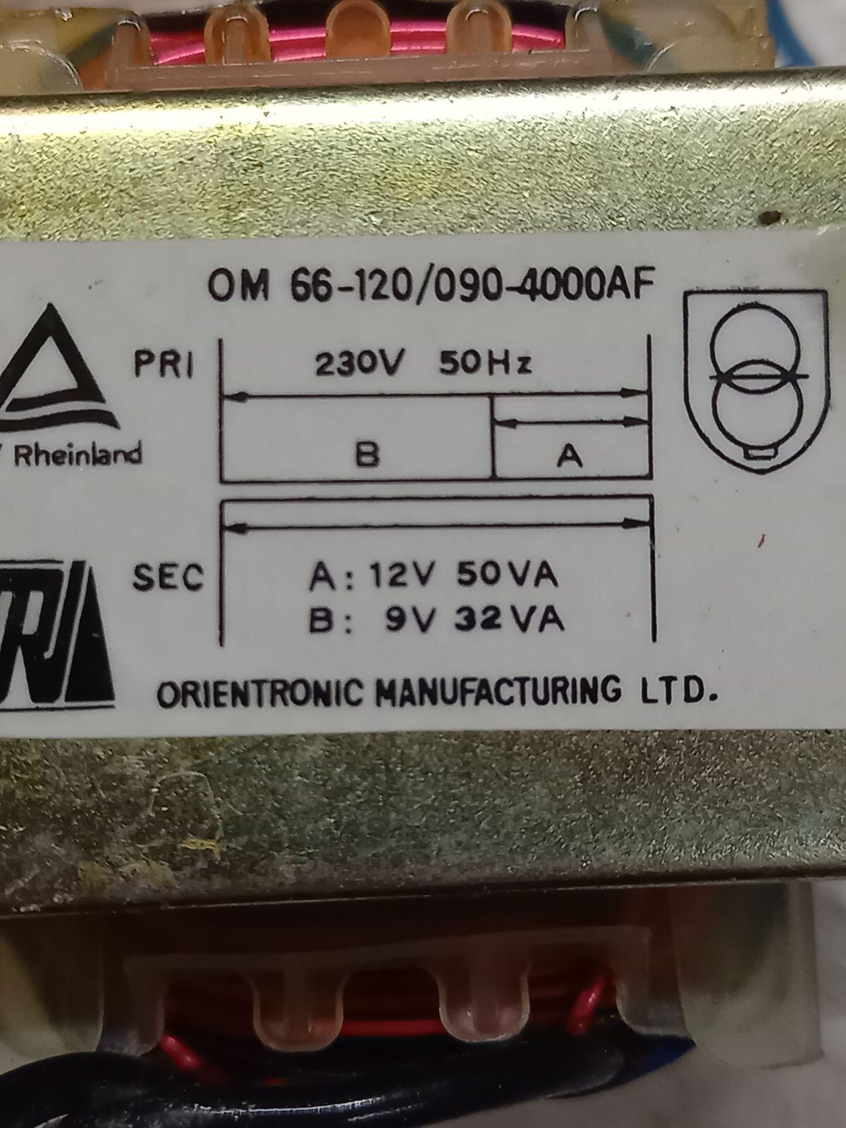Lampen Trafo 220 V Ausgang 9/12 V 2