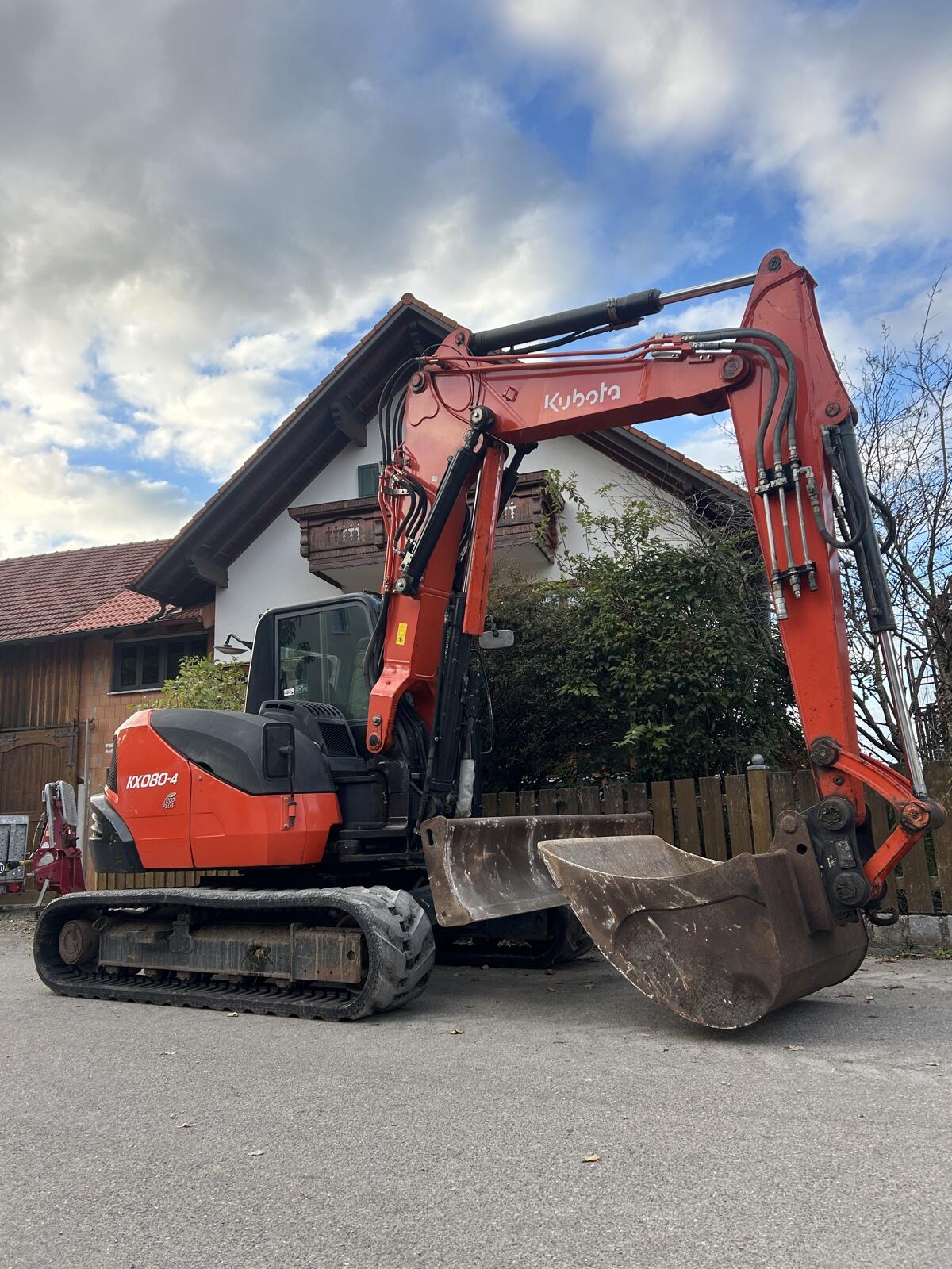 Kubota KX080-4, Bagger, Minibagger, Verstellausleger, MS08 2