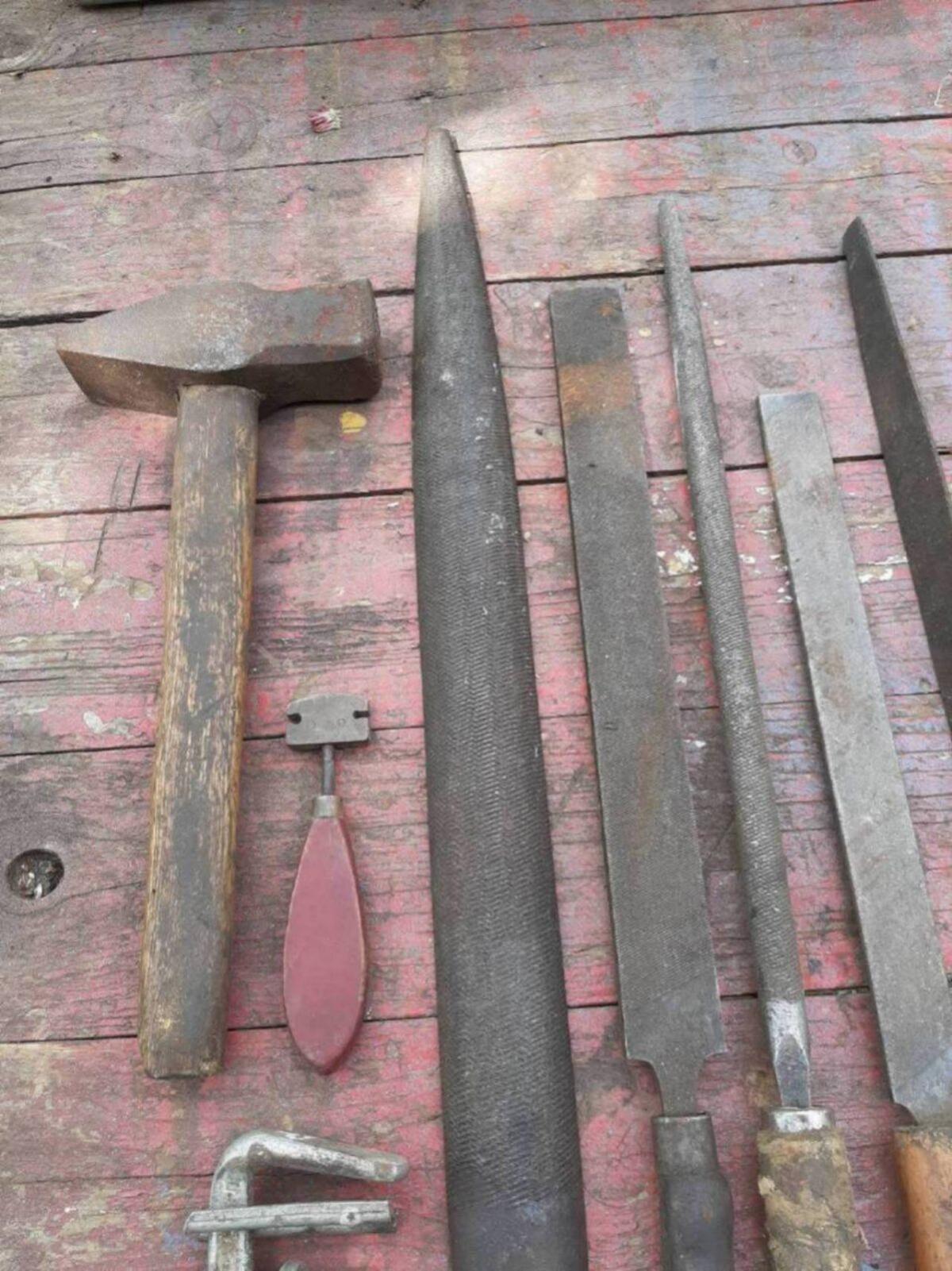 Alte Feilen, Werkzeug, Kunst, Schrott 2