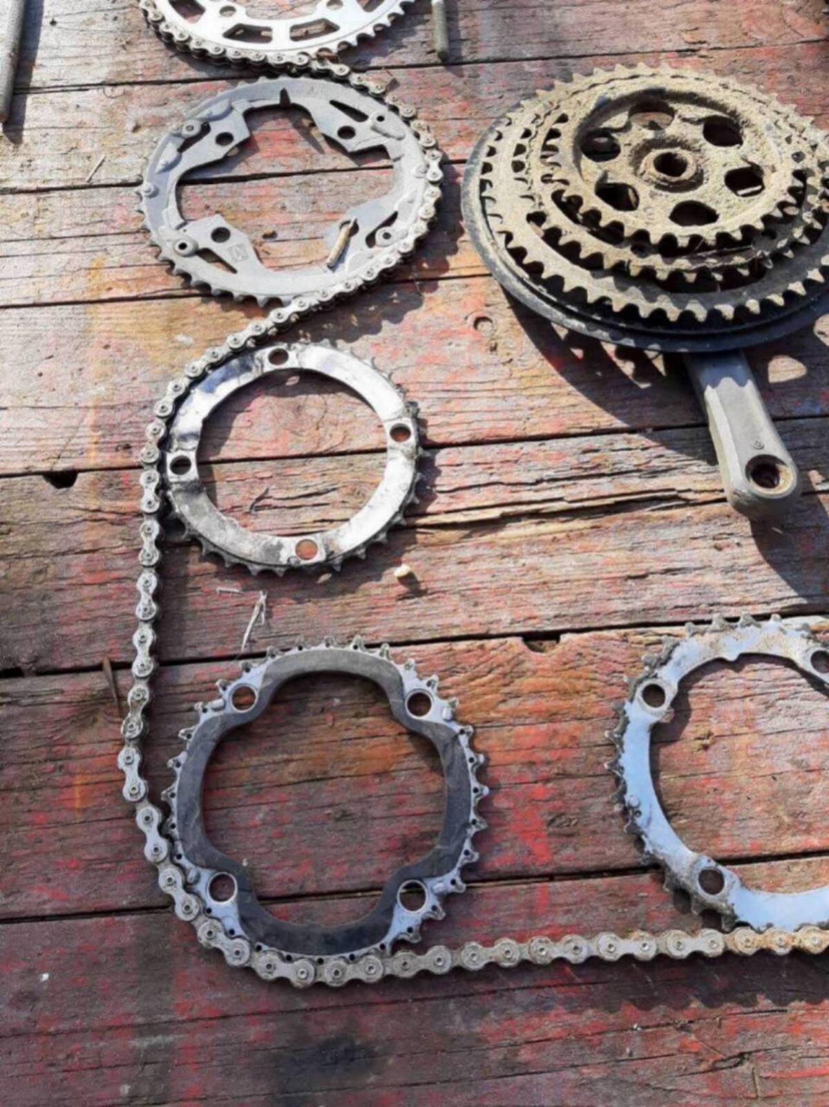 Fahrrad-Kettenräder und Kette 2