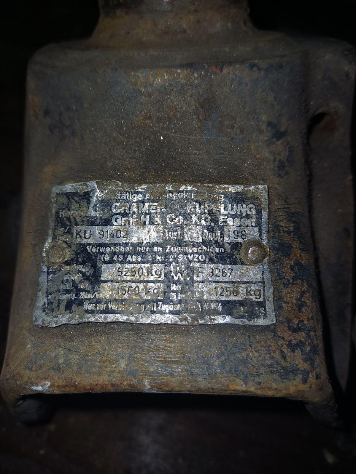 Cramer Zugmaul (Typ laut Typenschild) 1