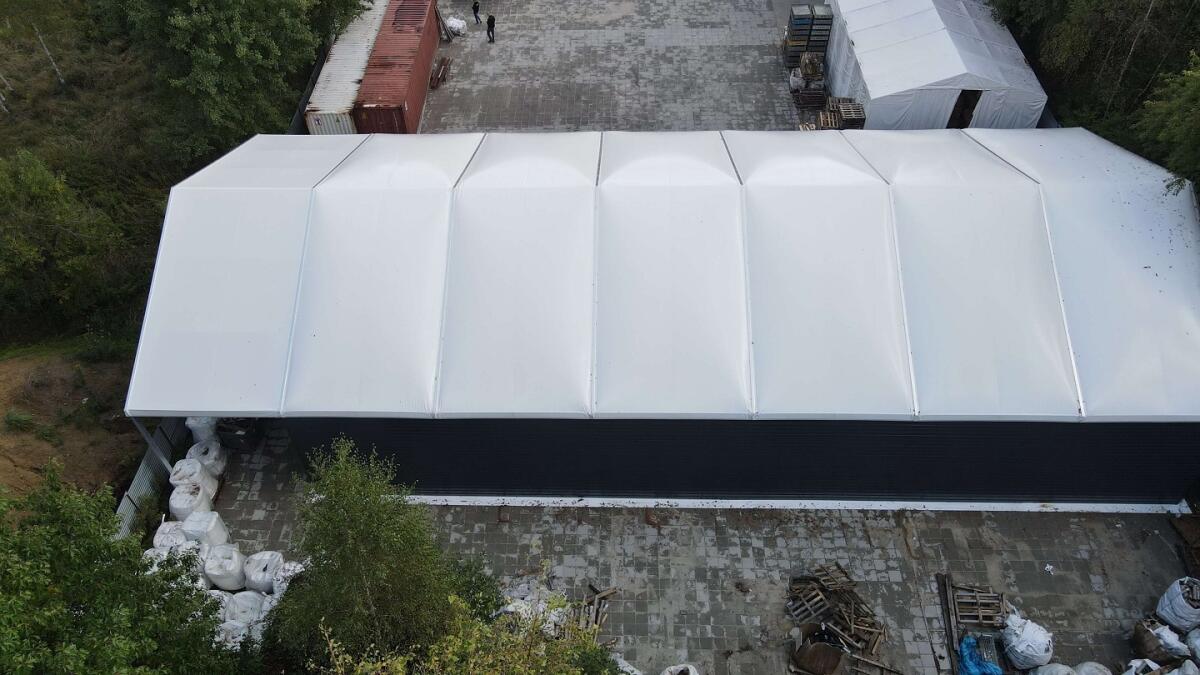 Zelthalle 15x30x4 m 3