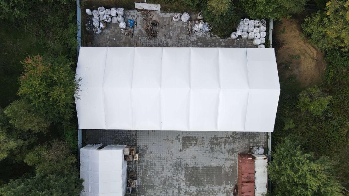 Zelthalle 15x30x4 m 2