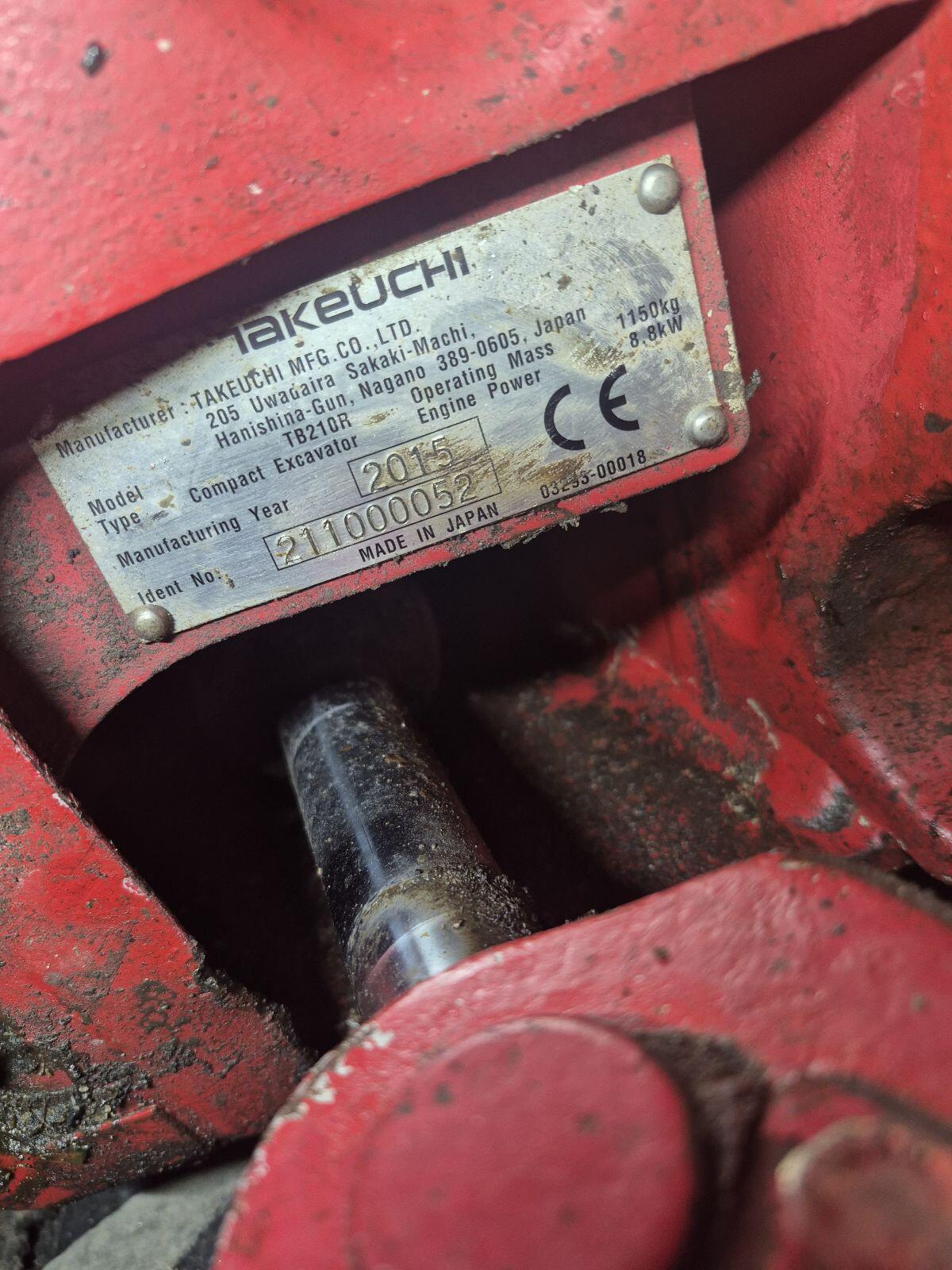 Minibagger Takeuchi TB 210 R 3