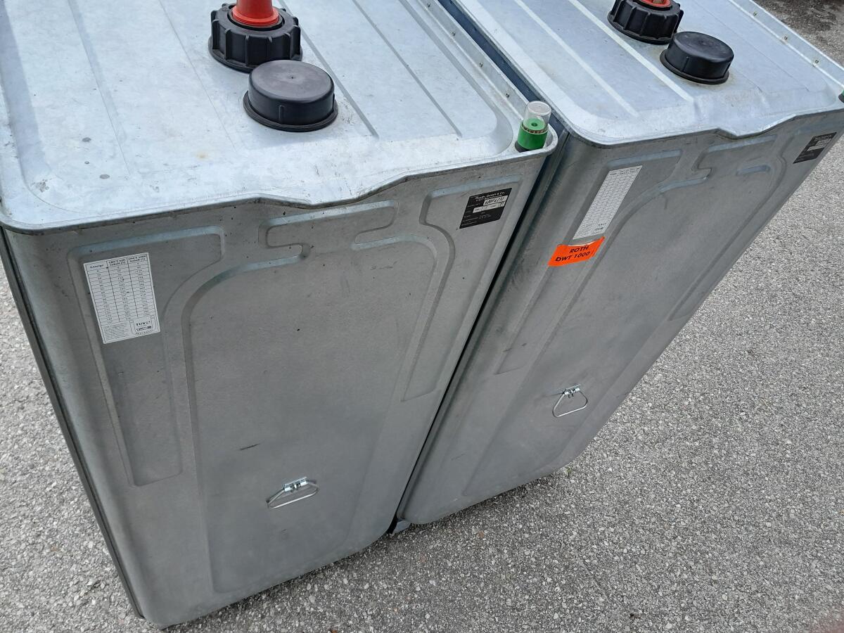 3 Stk. Dieseltanks, Öltanks, Heizöltanks doppelwandig, Roth-Tanks 1