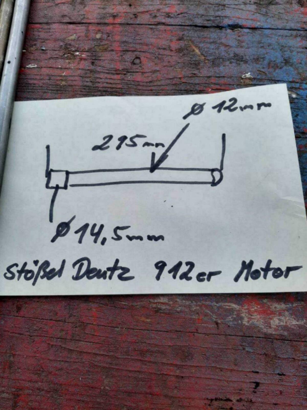 8 gebrauchte Ventilstößel Deutz Traktor 4506 2