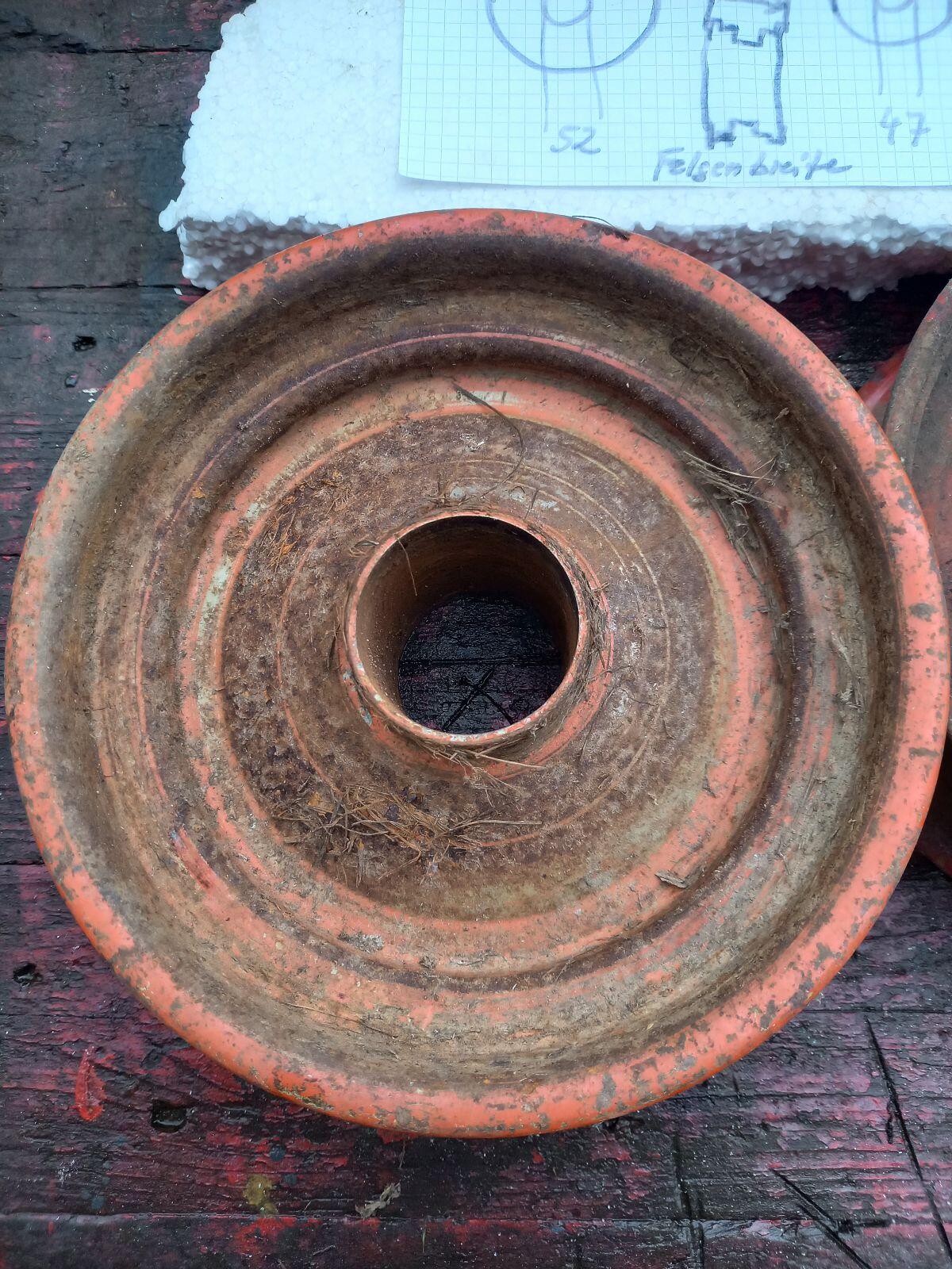 2 kleine Wender-Felgen ohne Lager 3