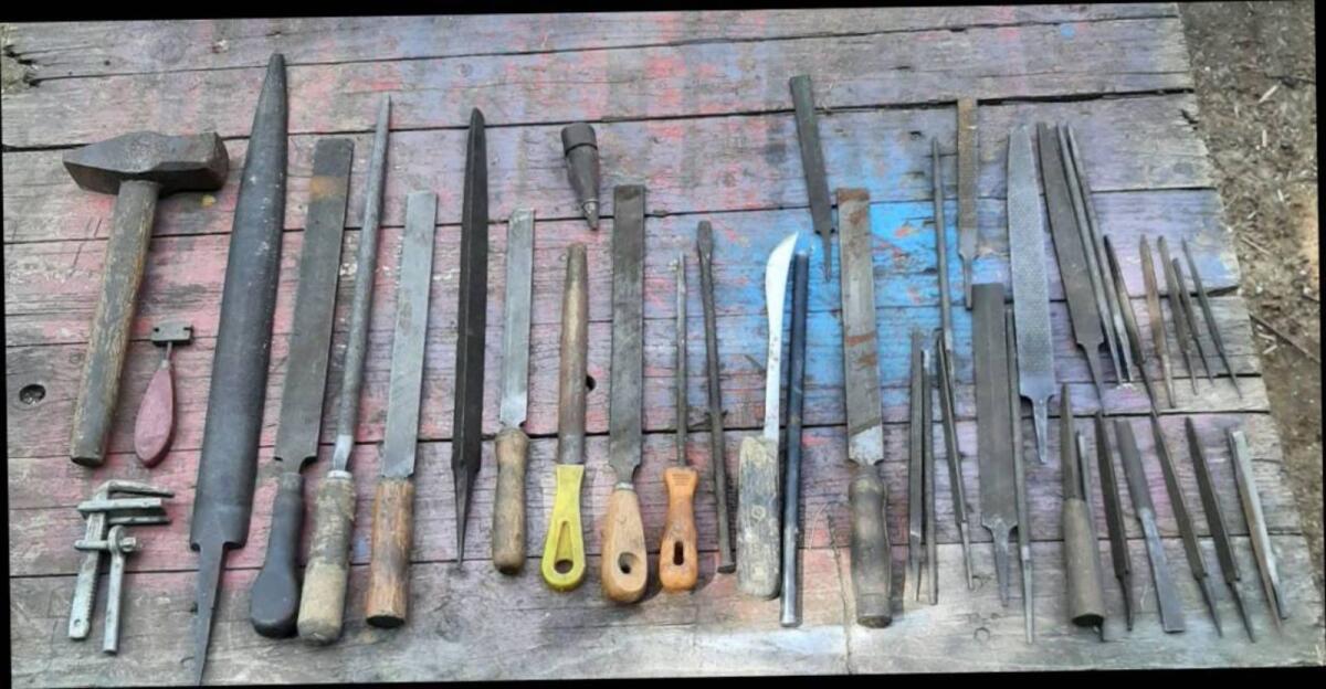 Alte Feilen, Werkzeug, Kunst, Schrott 1