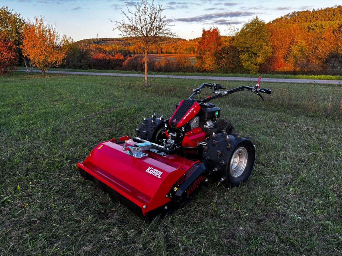 Köppl Motormäher BT18 mit Doppelmessermähwerk und Mulcher 2