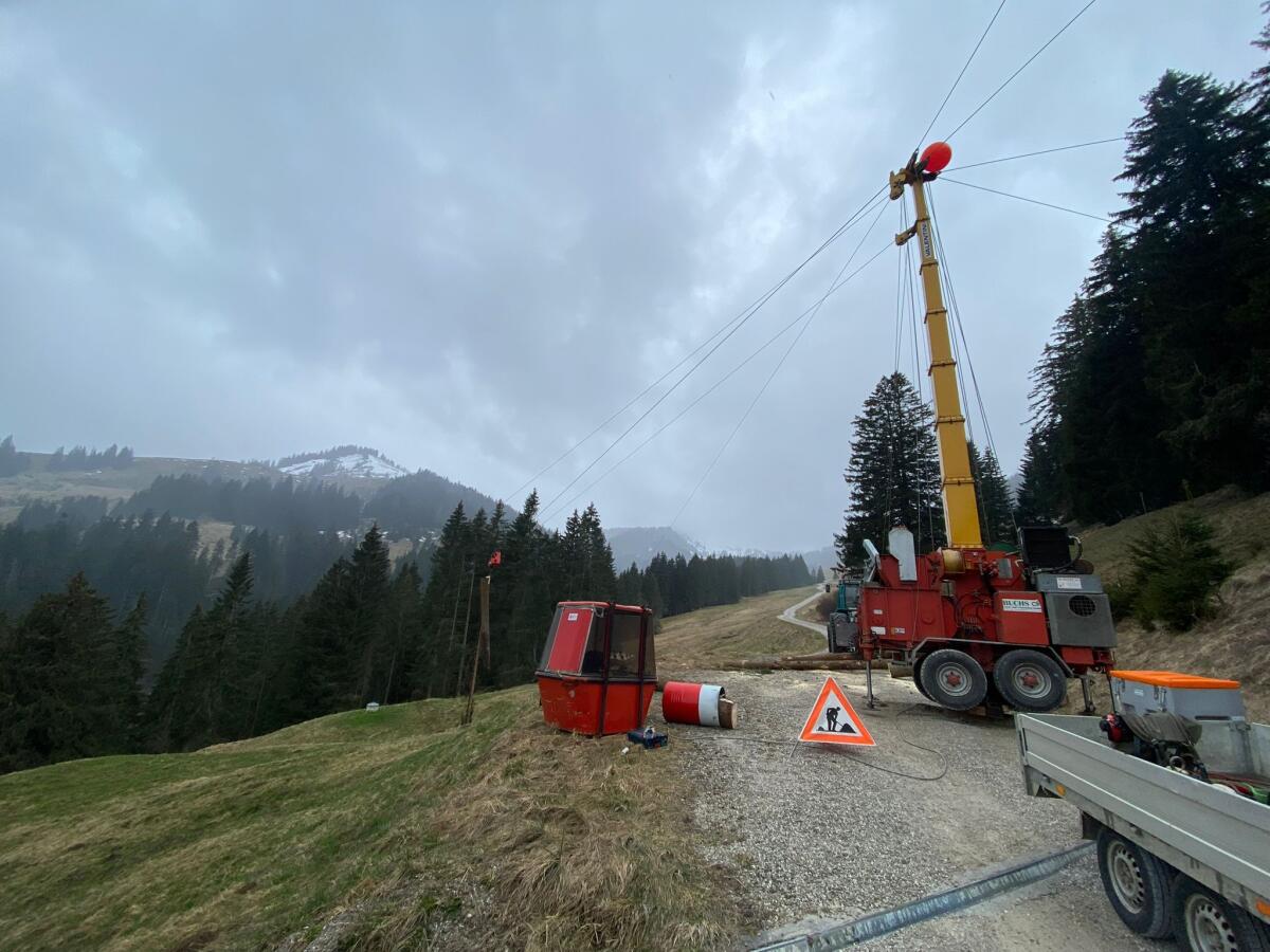 Seilkran Valentini V600 3 - Seilgerät mit 850 m Tragseil 3