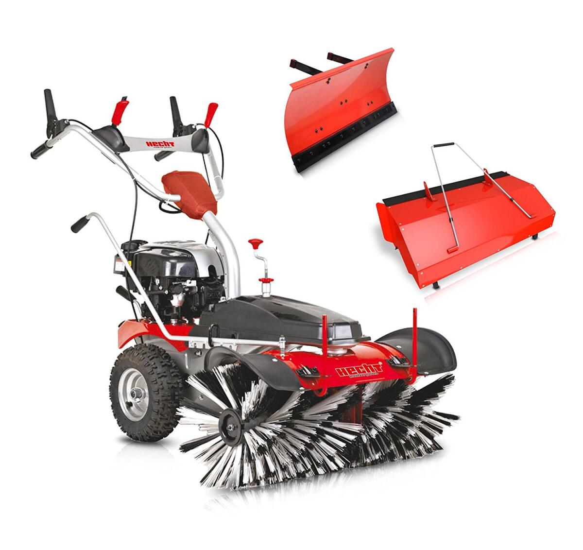 Kehrmaschinen Set inkl. Schneeschild und Auffangbehälter 3