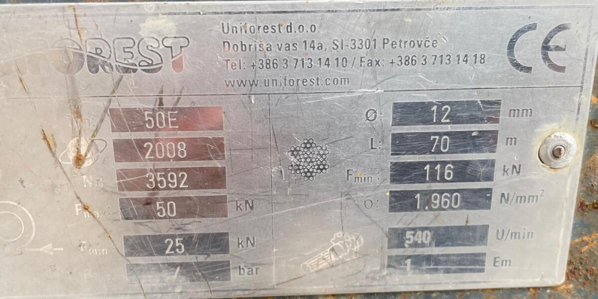 Seilwinde Uniforest E50 3