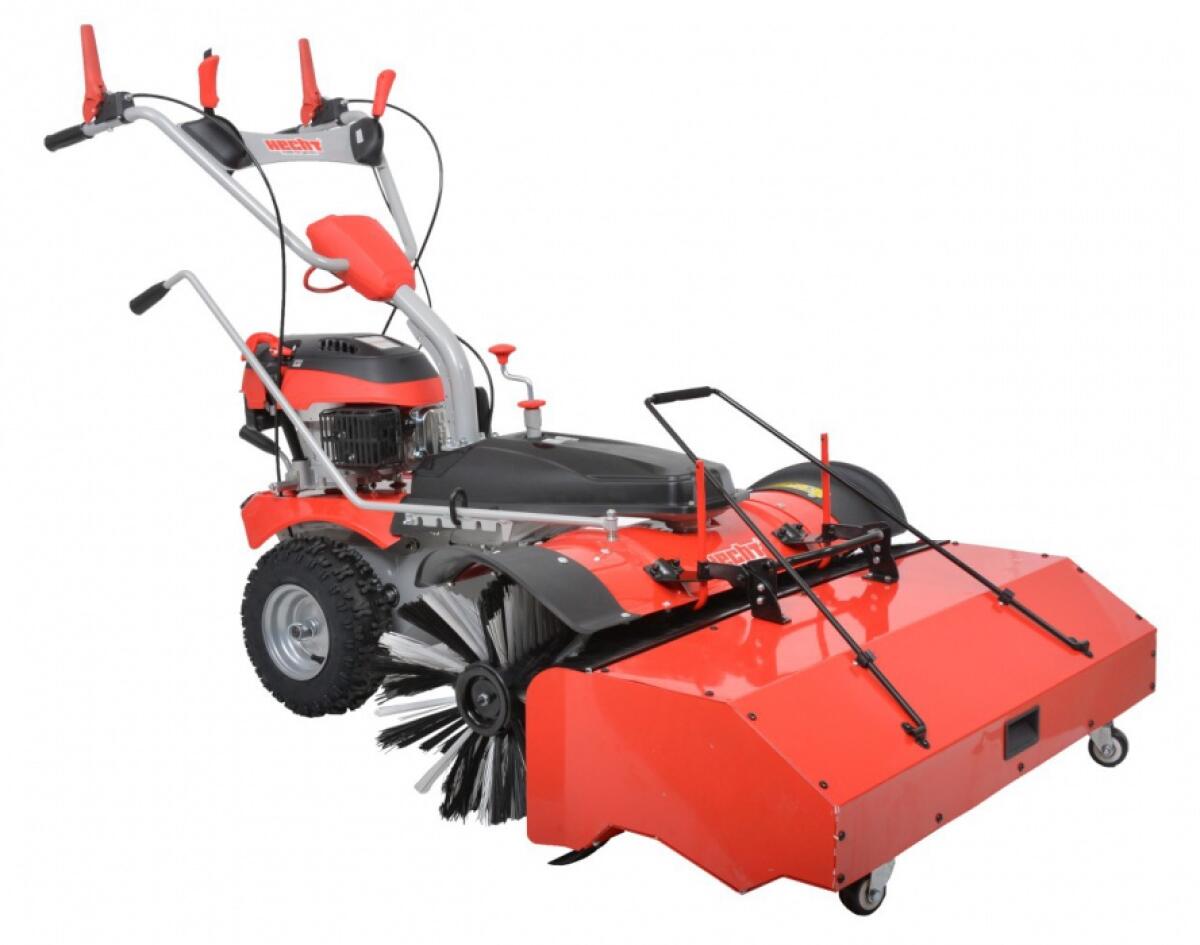 Kehrmaschinen Set inkl. Schneeschild und Auffangbehälter 2